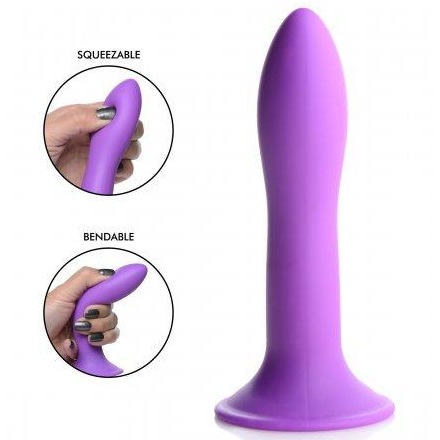 Gode ​​en silicone Squeeze-It - Violet